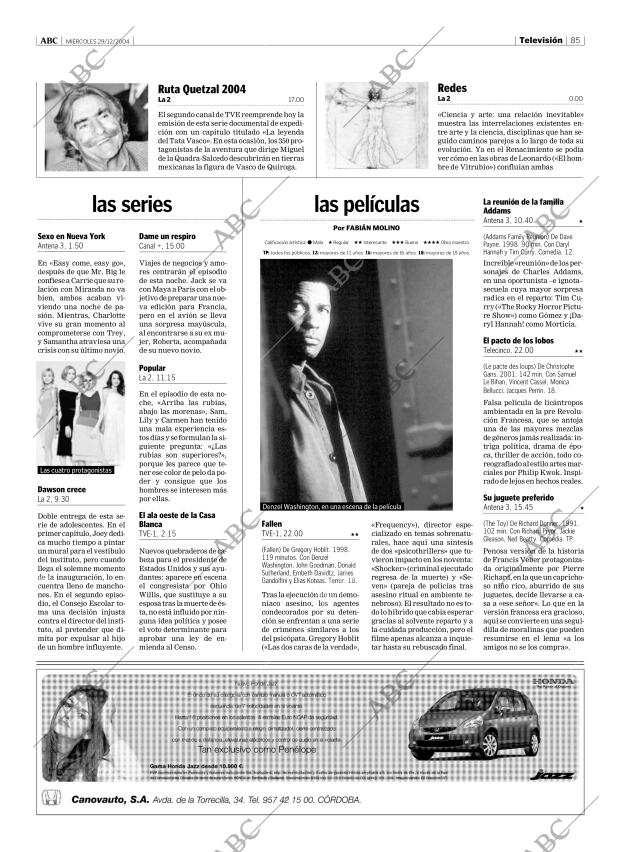 ABC CORDOBA 29-12-2004 página 85
