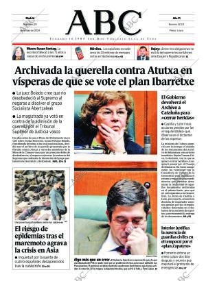 ABC MADRID 29-12-2004 página 1