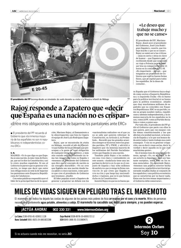 ABC MADRID 29-12-2004 página 13