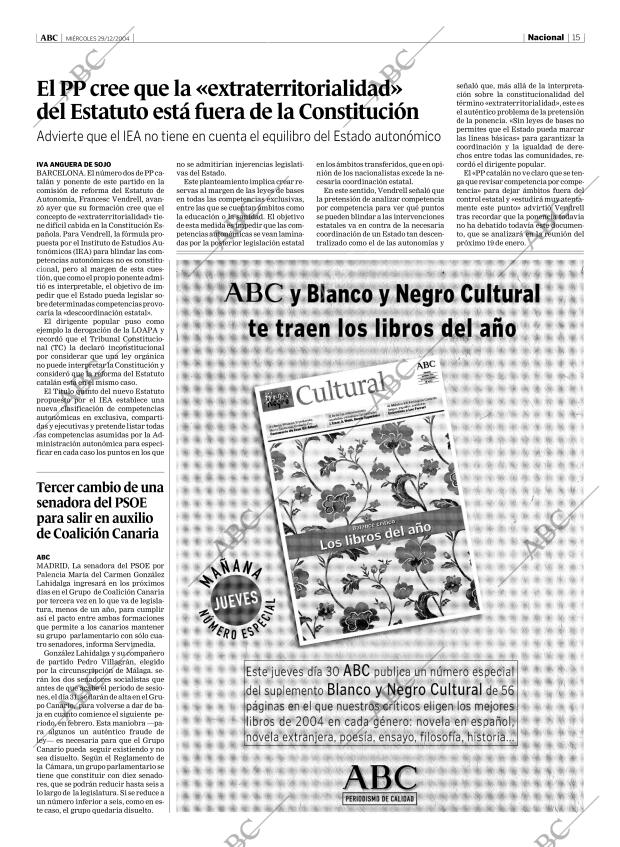 ABC MADRID 29-12-2004 página 15