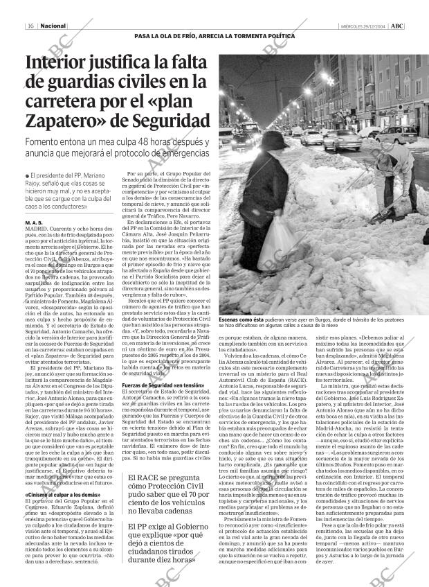 ABC MADRID 29-12-2004 página 16