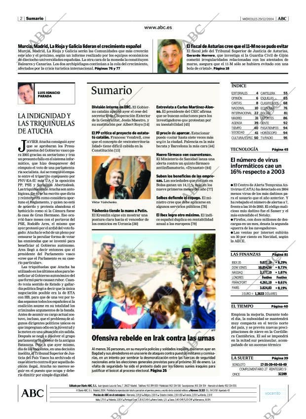 ABC MADRID 29-12-2004 página 2