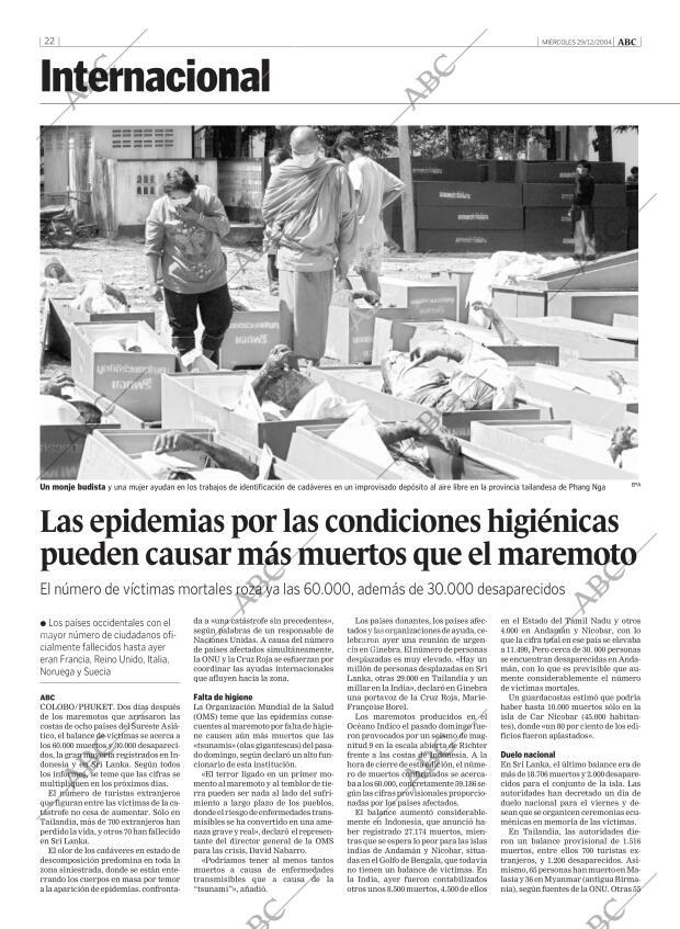 ABC MADRID 29-12-2004 página 22