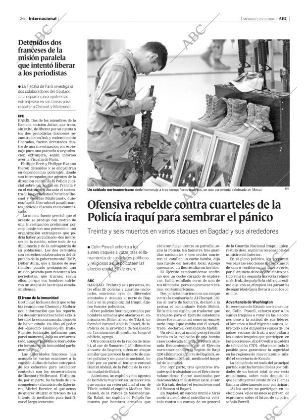 ABC MADRID 29-12-2004 página 26