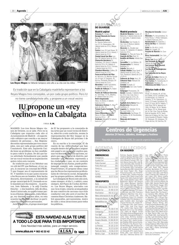 ABC MADRID 29-12-2004 página 38