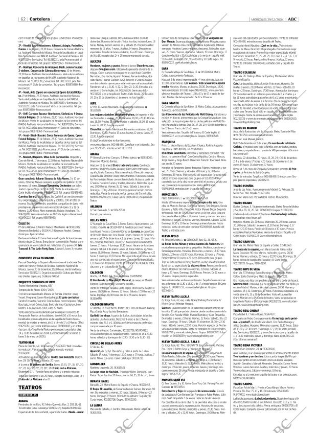 ABC MADRID 29-12-2004 página 62