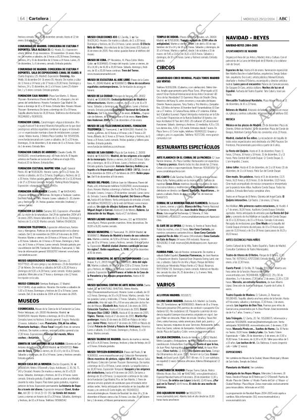 ABC MADRID 29-12-2004 página 64