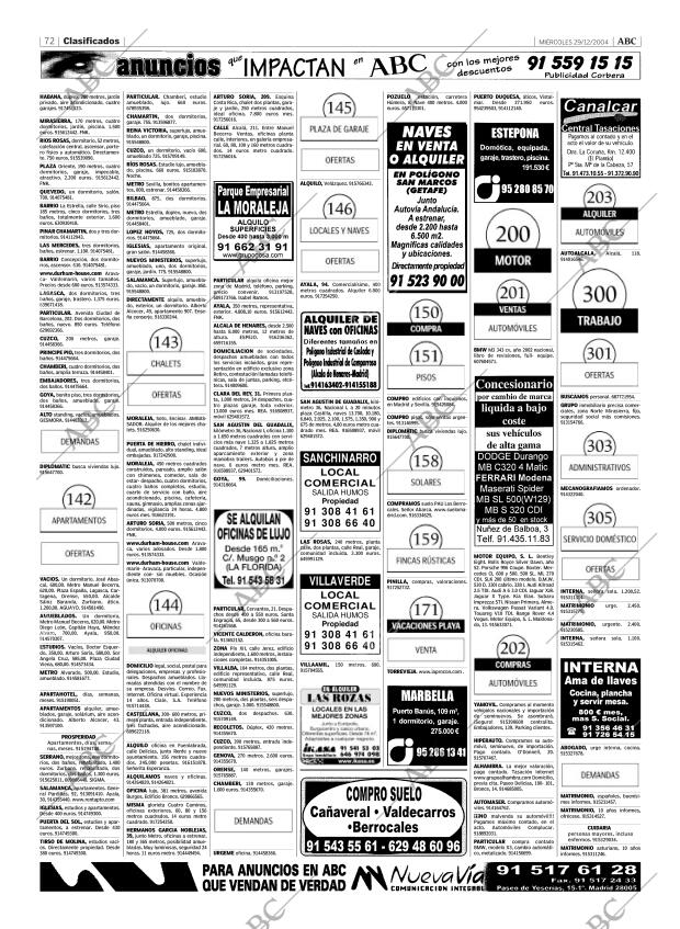 ABC MADRID 29-12-2004 página 72