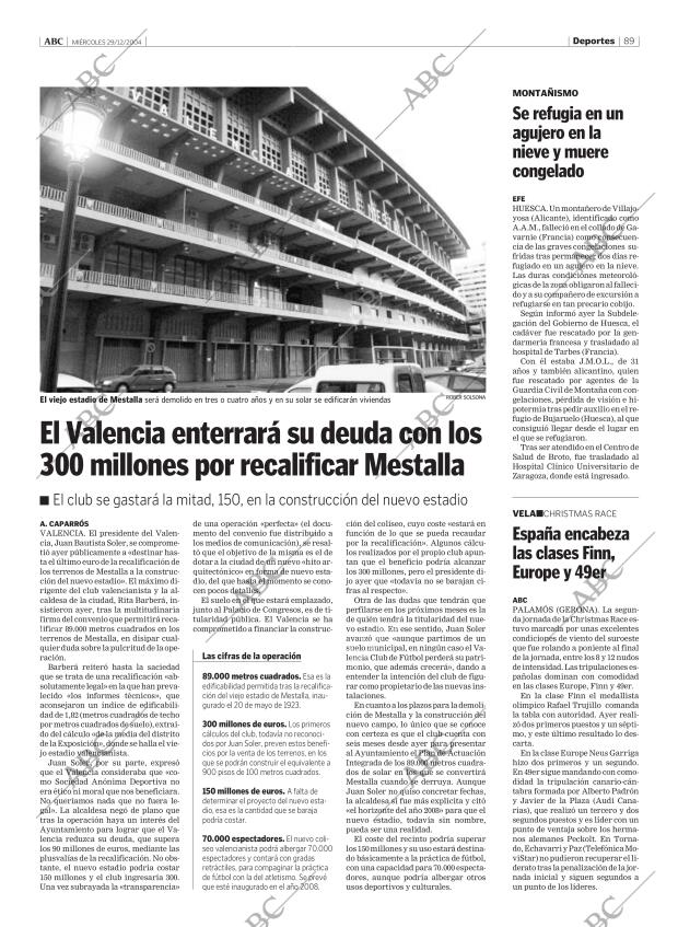 ABC MADRID 29-12-2004 página 89