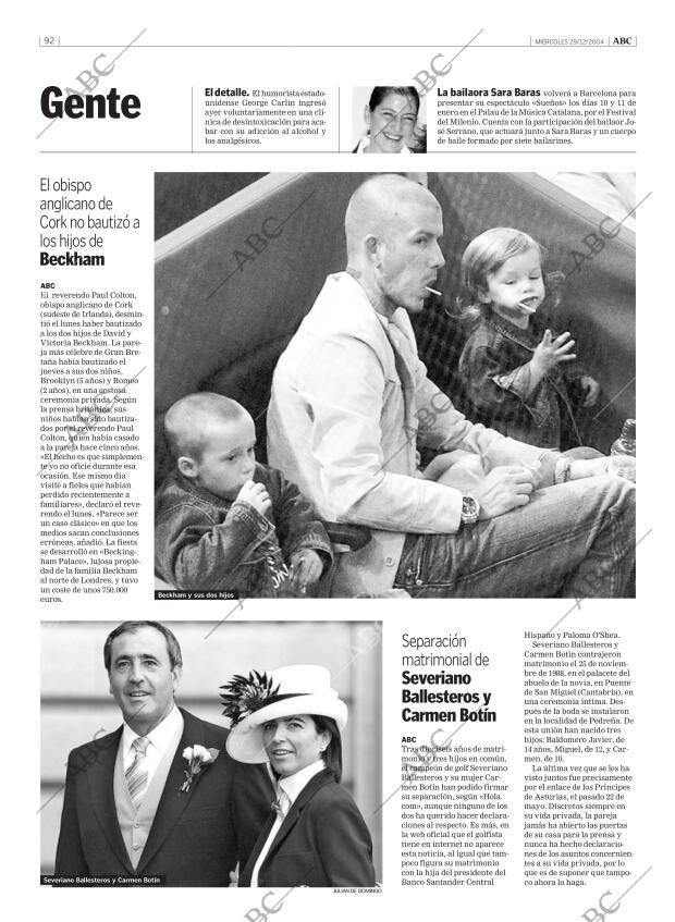 ABC MADRID 29-12-2004 página 92