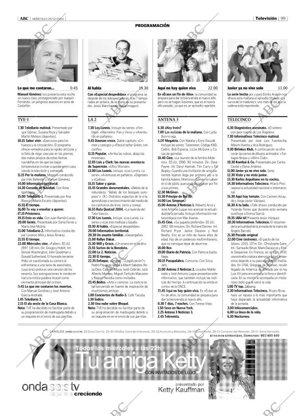 ABC MADRID 29-12-2004 página 99