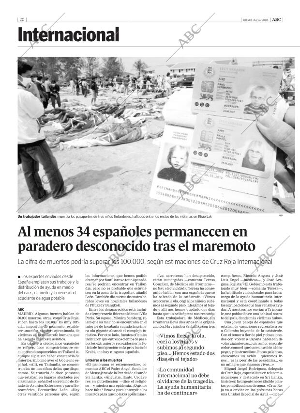 ABC CORDOBA 30-12-2004 página 20