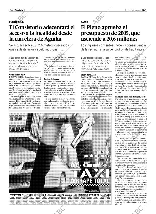 ABC CORDOBA 30-12-2004 página 38