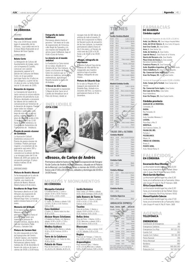 ABC CORDOBA 30-12-2004 página 41