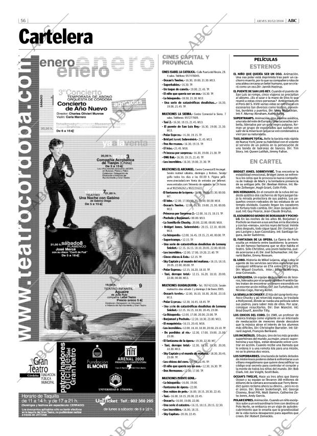 ABC CORDOBA 30-12-2004 página 56