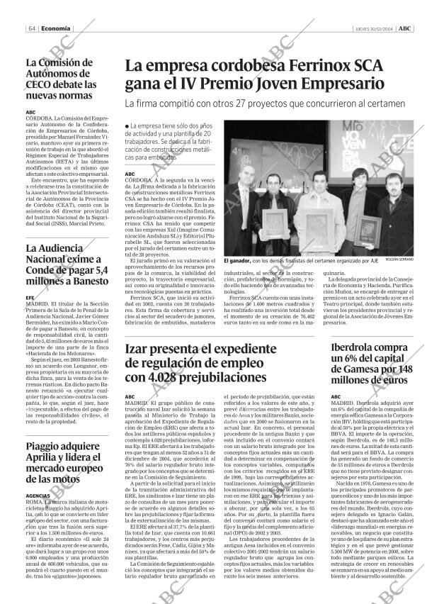 ABC CORDOBA 30-12-2004 página 64