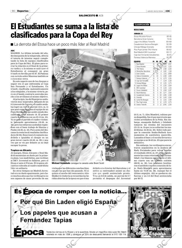 ABC MADRID 30-12-2004 página 90