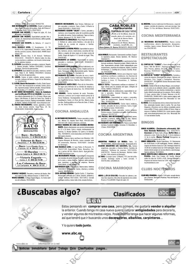 ABC SEVILLA 30-12-2004 página 62