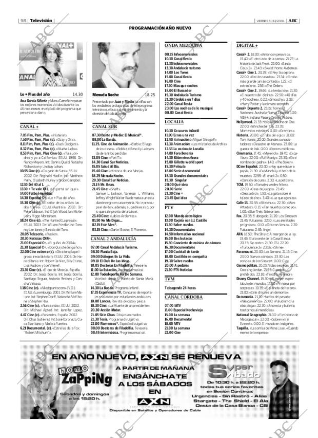 ABC CORDOBA 31-12-2004 página 98
