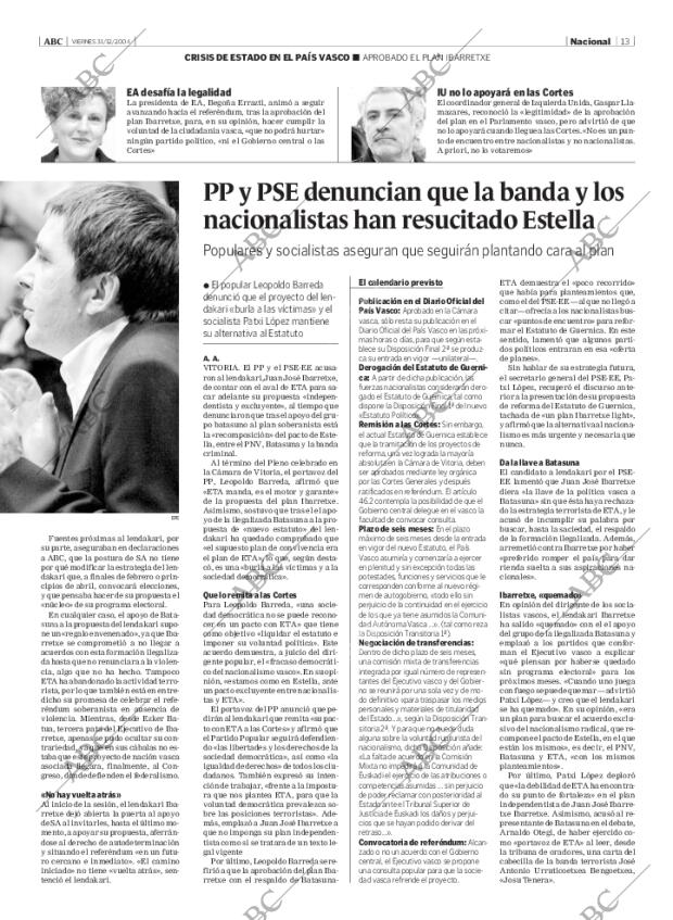 ABC MADRID 31-12-2004 página 13