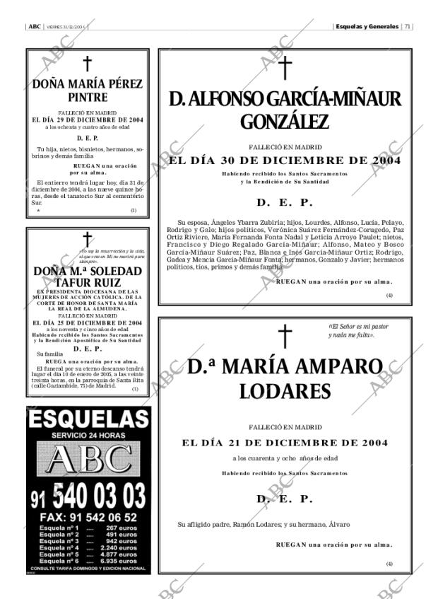ABC MADRID 31-12-2004 página 71