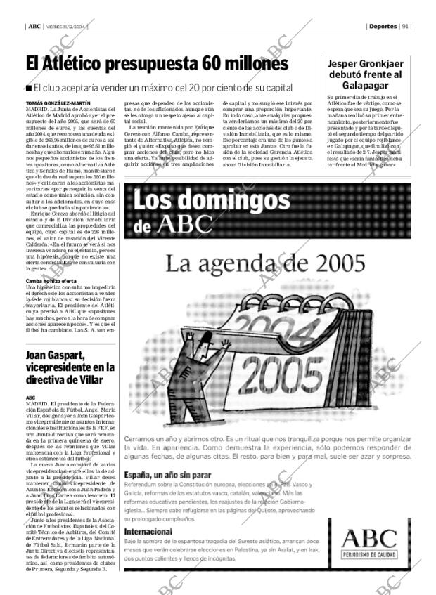 ABC MADRID 31-12-2004 página 91