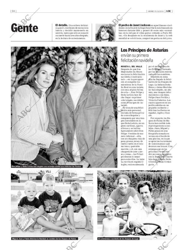 ABC MADRID 31-12-2004 página 94