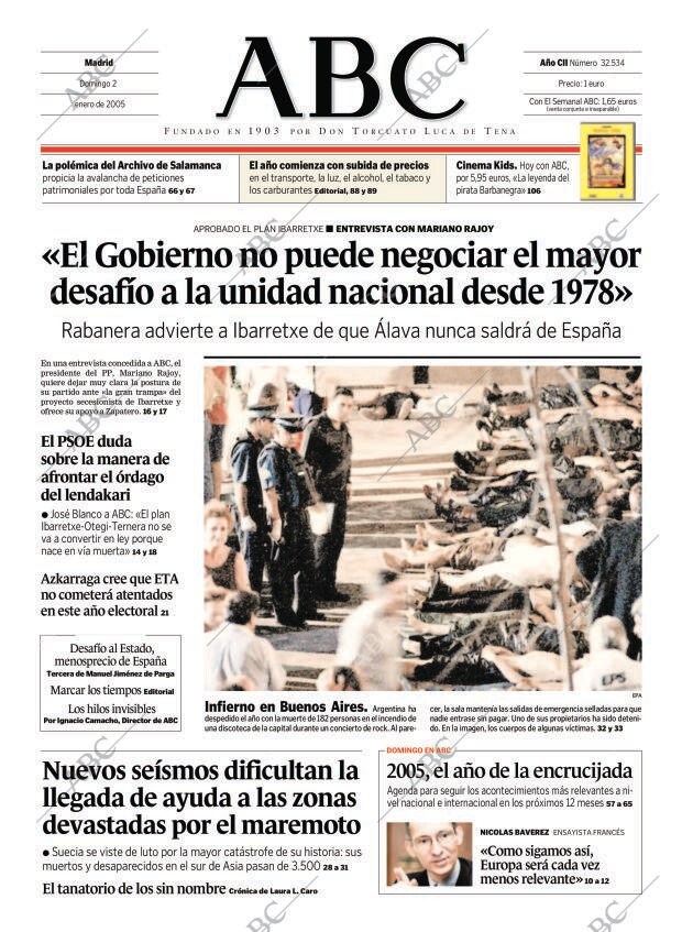 ABC MADRID 02-01-2005 página 1