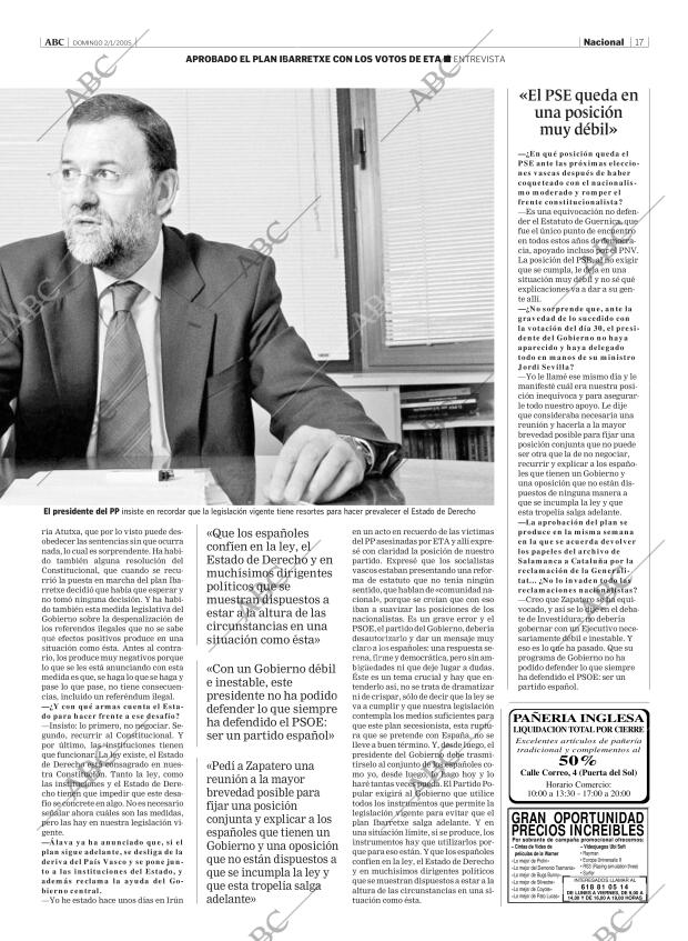 ABC MADRID 02-01-2005 página 17