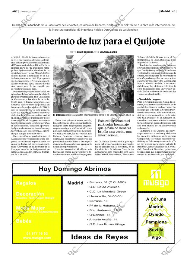 ABC MADRID 02-01-2005 página 45