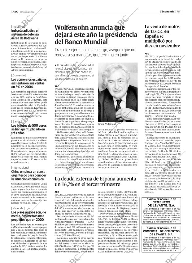 ABC MADRID 03-01-2005 página 75