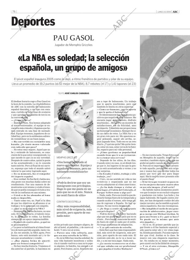 ABC MADRID 03-01-2005 página 76