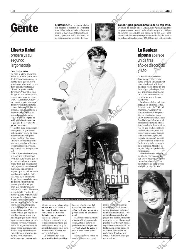 ABC MADRID 03-01-2005 página 88