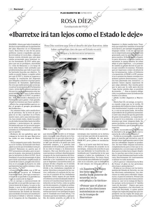 ABC MADRID 04-01-2005 página 14