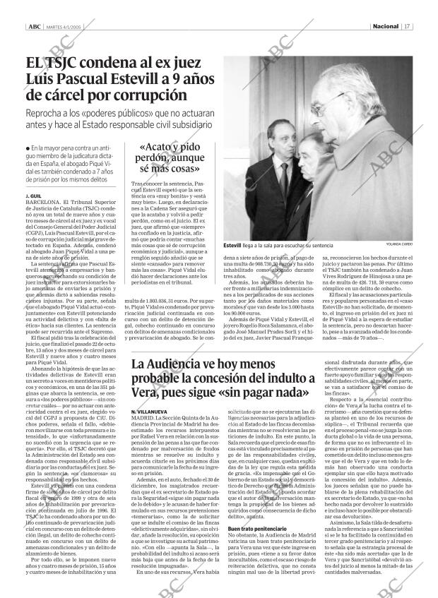 ABC MADRID 04-01-2005 página 17