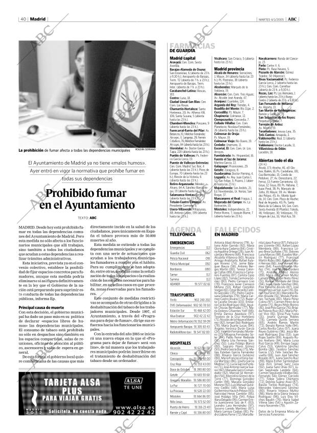 ABC MADRID 04-01-2005 página 40