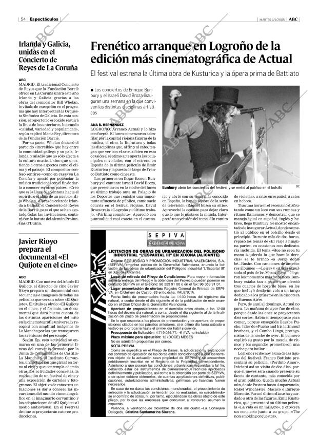 ABC MADRID 04-01-2005 página 54