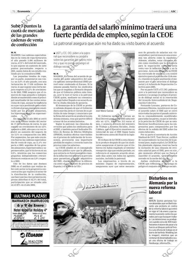 ABC MADRID 04-01-2005 página 76