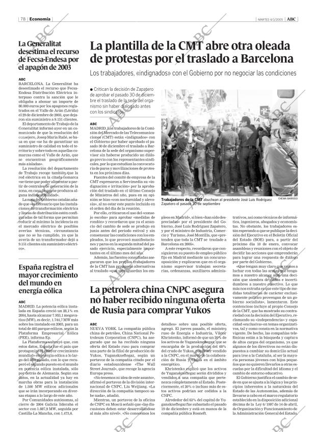 ABC MADRID 04-01-2005 página 78