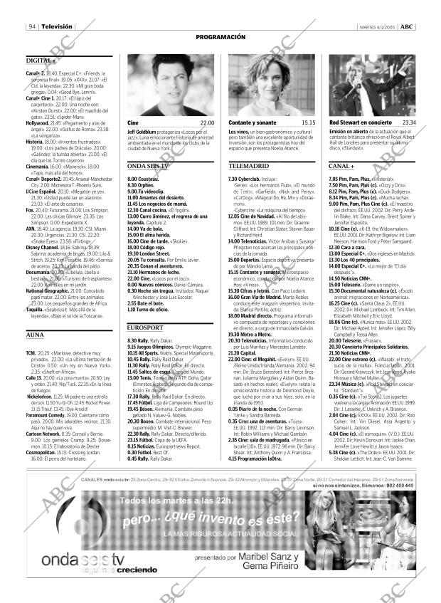 ABC MADRID 04-01-2005 página 94