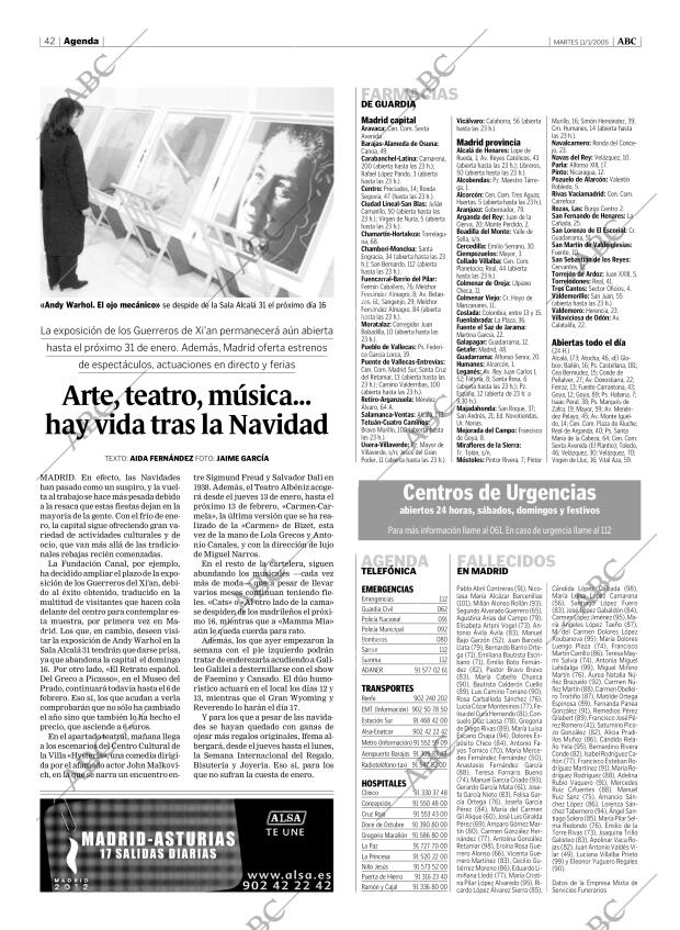 ABC MADRID 11-01-2005 página 42