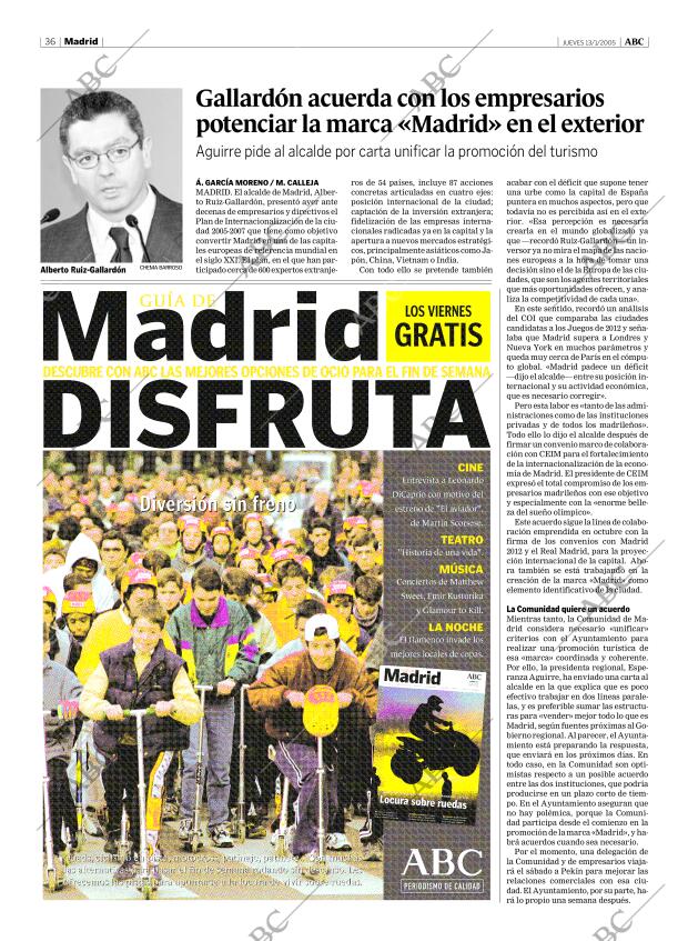 ABC MADRID 13-01-2005 página 36