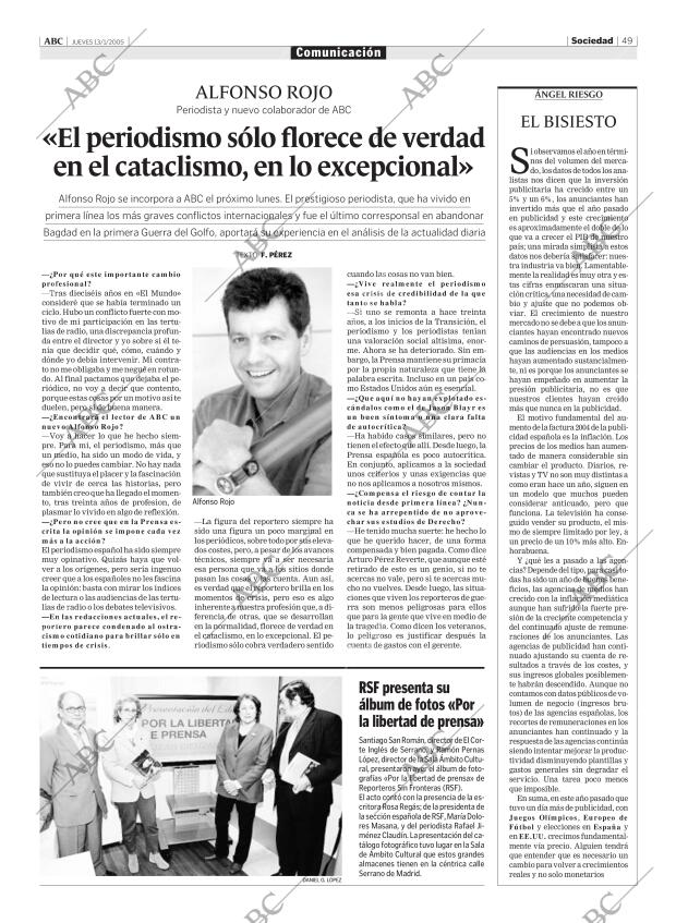 ABC MADRID 13-01-2005 página 49