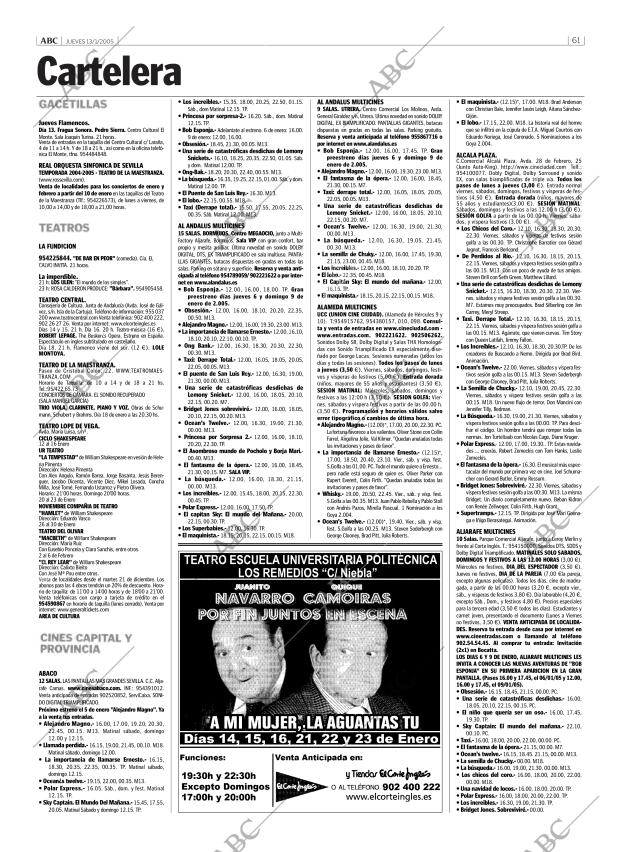 ABC SEVILLA 13-01-2005 página 61