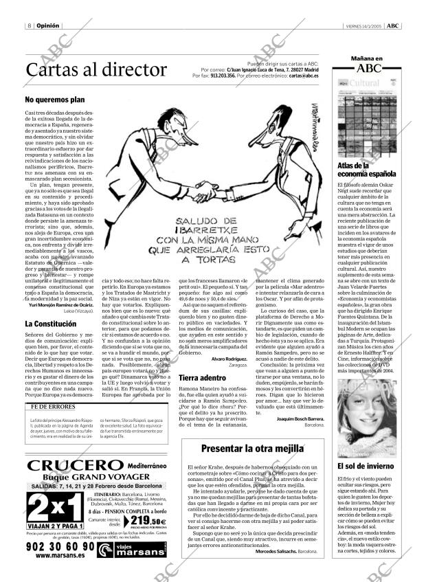 ABC MADRID 14-01-2005 página 8