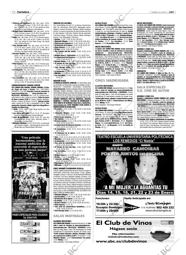 ABC SEVILLA 14-01-2005 página 72