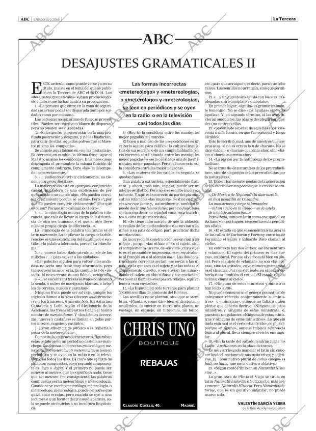 ABC MADRID 15-01-2005 página 3
