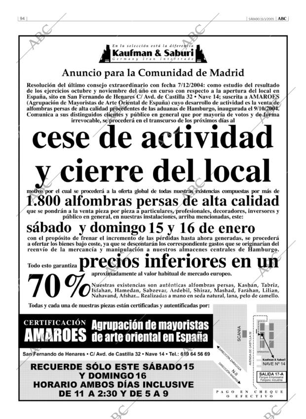 ABC MADRID 15-01-2005 página 94