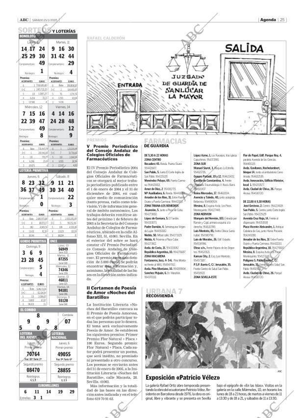 ABC SEVILLA 15-01-2005 página 25