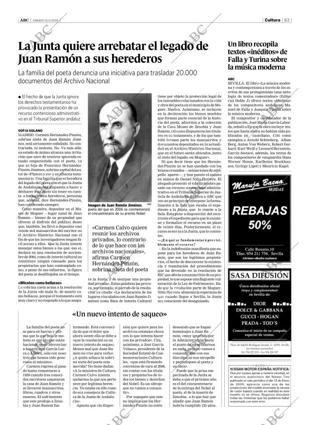 ABC SEVILLA 15-01-2005 página 63
